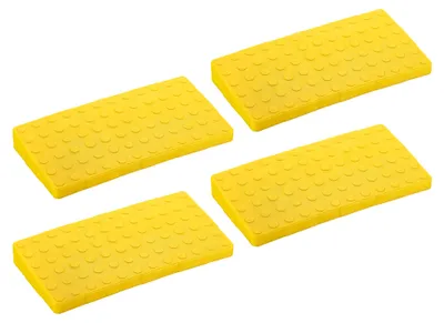 Obrázok produktu pre Wiltec podložky pod kolesá pre karavany, sada 4 kusov, rozmer 218 x 110 x 25 (14) mm, vyrobené z HDPE, podložky na vyrovnávanie pre obytné prívesy a autá, podstavné dosky pre karavany