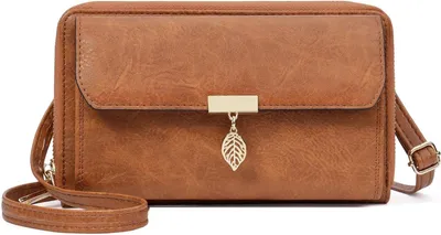 Immagine prodotto di Portafoglio da donna con tracolla, portafoglio, ecopelle morbida, tasca per cellulare, piccola pochette da donna, borsa.
DIMENSIONI COMPATTE E PRATICHE