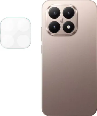 A product shot of a phone camera lens protector and a phone.