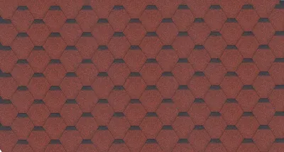 Immagine prodotto di Tegole bituminose Hexagonal Rock H-RED, copertura per tetti in bitume rosso