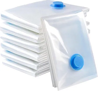 Produktbild von 6er-Pack wiederverwendbare Reisevakuumbeutel 60x80cm