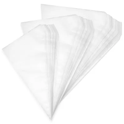 Obrázek produktu pro Sada jednorázových sáčků na stříkání (300 kusů) (25x17 cm, 30x20 cm, 34x22 cm) | Odolné proti protržení a vhodné pro styk s potravinami