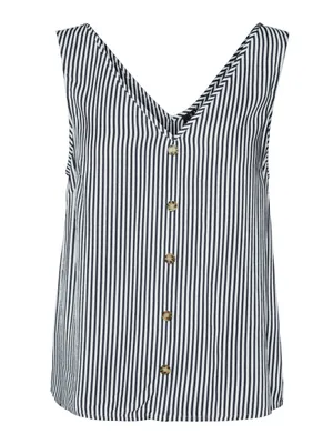 Produktbild von VERO MODA Tank Top 'Bumpy', 10286474, Snow White India Ink, Gr. M