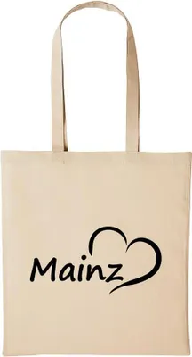 Produktbild von Huuraa Baumwollbeutel Mainz Geschenk Einkaufstasche Natural 10 Liter Baumwolle Mainz Accessoire
