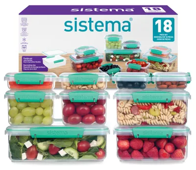 Immagine prodotto di Contenitori ermetici KLIP IT | Contenitori per alimenti ermetici e impilabili, con coperchio