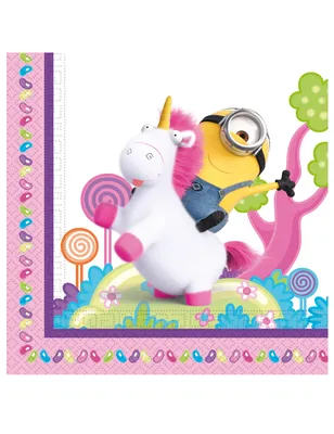 Produktbild von Fluffy Minions Servietten 20 Stück