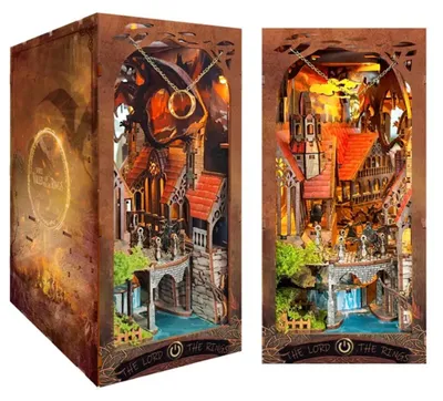 Produktbild von Fantasy Festungstor DIY Book Nook Miniaturhaus 3D-Puzzle mit LED-Beleuchtung