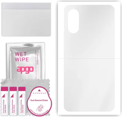 Produktbild von apgo Rückseite Schutzfolie, klar, kompatibel mit ZTE Optus X Sight 2, Hinten Hydrogel-Displayschutzfolie mit Positionierhilfe, kratzfest, einfache Montage