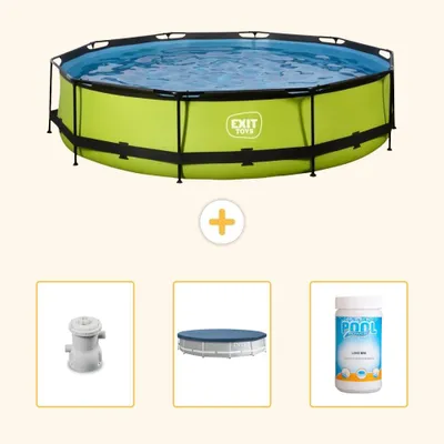 Immagine prodotto di Piscina gonfiabile rettangolare - 360x76 cm - 4 pezzi - SCB87