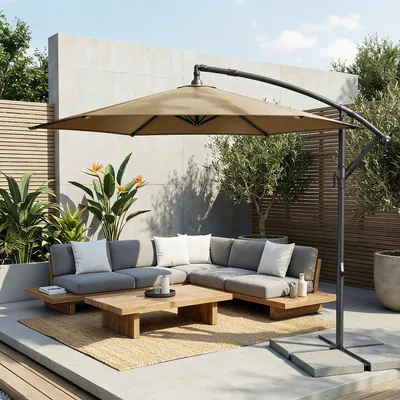 Produktbild von SONGMICS Sonnenschirm Ø 300 cm Sonnenschutz UPF 50+