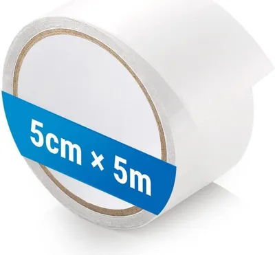 Obrázok produktu pre Opravná páska pre textilné plachty stanu, priehľadná 5 cm X 5 m