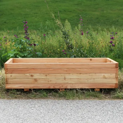 Produktbild von Blumenkasten Purpurea rechteckig groß inkl. Stoffeinsatz - Abmessung: 120 x 50 x 31 cm (B x T x H)