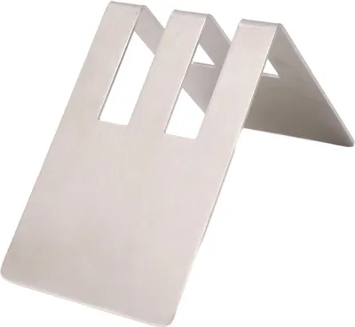 Image de Porte-filtre à café en forme de V Porte-filtre à café en forme de V à double capacité Porte-filtre à café en forme de cône en acier inoxydable à double rainure Argenté