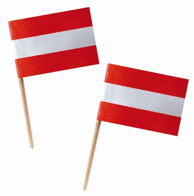 Produktbild von 300x Fahnenpicker "Österreich" 6.8cm