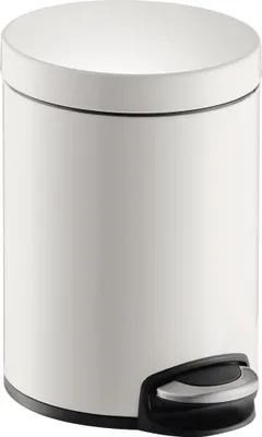 Produktbild von helit Tret-Abfalleimer the silent , 20 Liter, weiß (5690739)