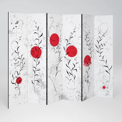 Produktbild von SpaceRebels Paravent Raumteiler - 6-teilig Raumtrenner, Druck 1-Seite - Raumtrenner - Trennwand Wohnung - Room Divider - Spanische Wand Deko Modern Sichtschutz