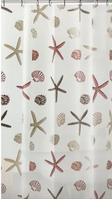 Produktbild von Bisk Starfish Duschvorhang wasserdicht PEVA 180x200 cm