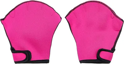 Imagen del producto de Guantes para natación de la marca Halbfinger, impermeables, con correa ajustable en la muñeca, de secado rápido, ideales para entrenamientos de natación