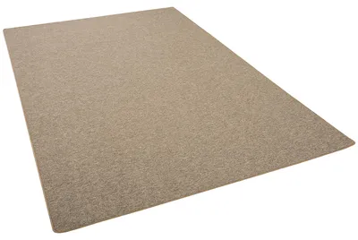Produktbild von Teppich Schlingenteppich Velours Einfarbig Modern Pflegeleicht, Größe:200x300 cm, Farbe:Nougat