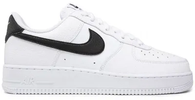 Image de Nike Air Force 1 Low '07 White Black Pebbled Leather - EU : 45