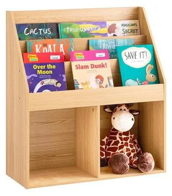 Produktbild von Montessori Kinderausrüstung mit Spielzeugbox und sicheren Kippabschirmung für das Kinderzimmer