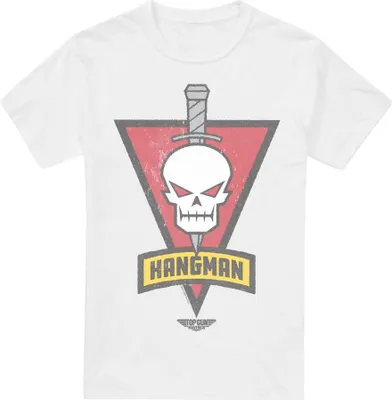 Image de Top Gun : Maverick - "Hangman Call Sign" T-shirt pour homme TV7058 (3XL) (Blanc)