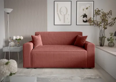Produktbild von Roe Furniture | Schlafsofa - MIRA BIS - 171 x 90 cm - Rosa - Funktionalität & Stil - Mit Bettkasten - Sofa - Sofabett