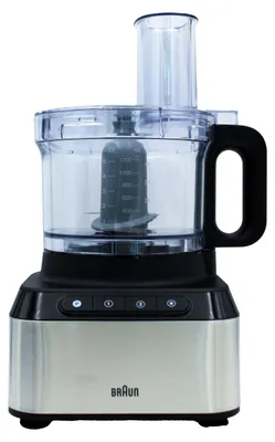 Obrázek produktu pro Braun FP 3233 SI - 2,1 l - Schwarz - Edelstahl - Tasten - 1,2 l - 4 Disks - Kunststoff