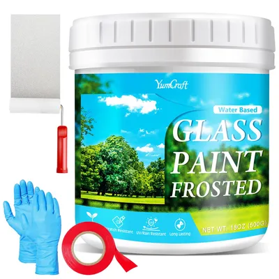Melkglasverf 500g – Sichtschutz für Fenster, wasserdicht, für Bad & Küche