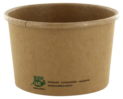 Produktbild von 50x PAPSTAR Suppenbecher aus Pappe rund 230 ml braun