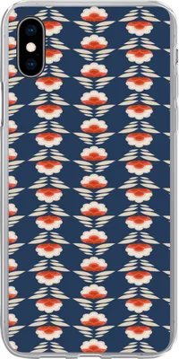 Produktbild von MuchoWow® Handyhülle Schutzhülle Hülle für Telefoonhoesje iPhone Xs Muster - Abstrakt - Blumen Silikon Softcase Handy Hülle - Handytasche
