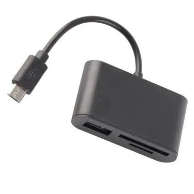 Image de Lecteur de carte micro USB, lecteur de carte mémoire, lecteur de carte de stockage, lecteur de carte USB, lecteur de carte mémoire OTG, lecteur de carte