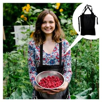 Produktbild von Obstpflückertasche, wasserdichte Werkzeugtasche, verstellbare Gartenschürze mit Taschen für Gartenarbeit und Outdoor-Aktivitäten