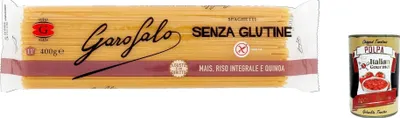 Produktbild von 20x Spaghetti 400 g Senza Glutine Glutin free, glutenfrei Pasta Noodles + Italian Gourmet Polpa 400 g