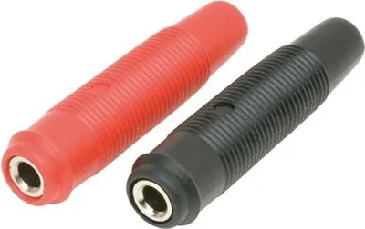 Image de Prises De Courant Noires/Rouges Pour Câbles