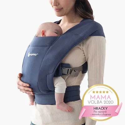 Obrázek produktu pro Ergobaby Embrace, nosítko pro novorozence, vhodné od 0 do 12 měsíců (3,2–11,3 kg), značka Ergon