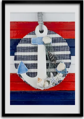 Produktbild von Bild - Bilderrahmen - Foto - 70 cm x 100 cm - MDF - Rahmen - Wandkunst - Anker