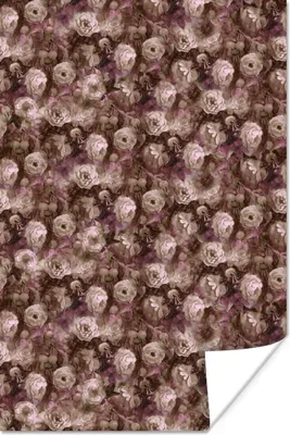 Produktbild von MuchoWow® Poster Rosen - Blumen - Ölfarbe 20x30 cm - Papierdruck