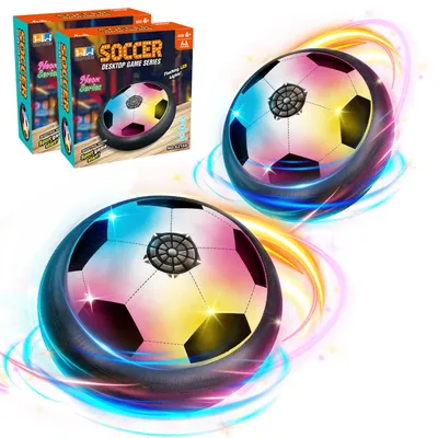 Produktbild von Spielball 2 Stück Fußball Spielzeug­­­­ mit LED-Lichter, Air Power Fußball