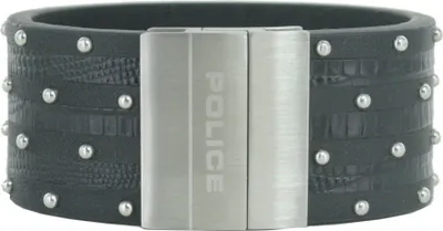 Produktbild von Police Uni Armband AVENGER Edelstahl Leder PJ.21872BLB/01-19