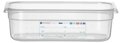 Immagine prodotto di HENDI Contenitore gastronorm 1/3, GN 1/3, 4L, trasparente, 325x176x(H)100mm