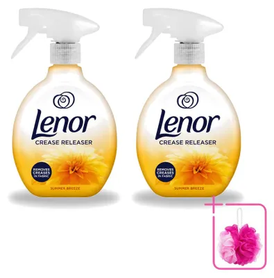 Produktbild von 2 x Lenor Crease Releaser Summer Breeze Textilerfrischer - 500 ml - Sparpackung - 2 Stücke