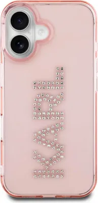 Produktbild von Karl Lagerfeld Rhinestones Logo Iphone 16 Handyhülle    One Size