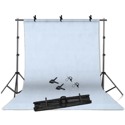 Obrázek produktu pro Stojan na fotografické pozadí, výškově nastavitelný, zelená podpěra plátna, sada 1, 2000X2000