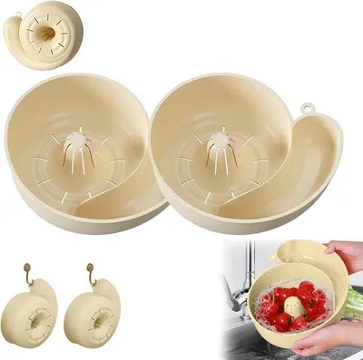 Immagine prodotto di Set di due tagliafrutta a spirale - Lavaverdure multifunzionale per uva, lamponi, fragole, insalata e riso