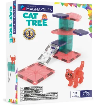 Immagine prodotto di Set magnetico Magna-Tiles "Albero dei gatti" con 13 pupazzetti