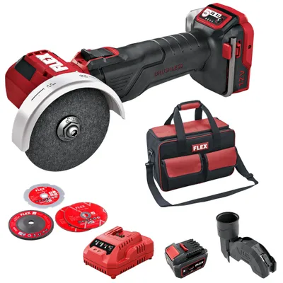 Produktbild von Flex Akku Winkelschleifer LBE 76 12-EC Set (mit Akku und Tasche, 12 V)