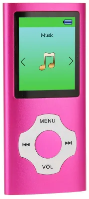 Productafbeelding van Mp3-speler - Draagbare muziekspeler - Ondersteuning voor spraakopname - Roze - FM-radio - E-boek functie - Geschikt voor fitness