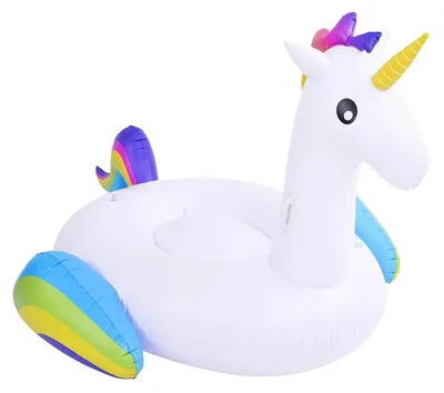 Produktbild von XXL Aufblasbares Einhorn-Luftbett - Aufblasbares Einhorn - 2,2x1,6x 1,2m - Schwimmen - Sommer - Einhorn - Luftbett