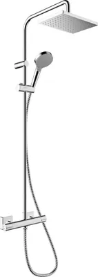 Zdjęcie produktu dla HG Showerpipe VERNIS Shape 230 1jet mit Brausethermostat Green chrom